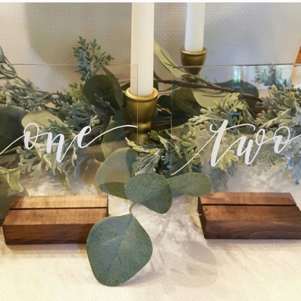 acrylic table numbers for wedding #1-11
